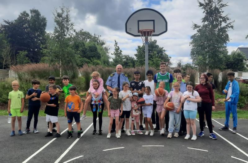 International basketball player visits young fans in Kildare estate 