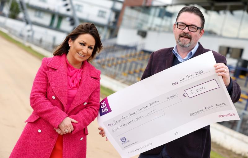 LATEST: Newbridge Greyhound Stadium raises thousands for the Irish Red Cross' Ukraine Appeal