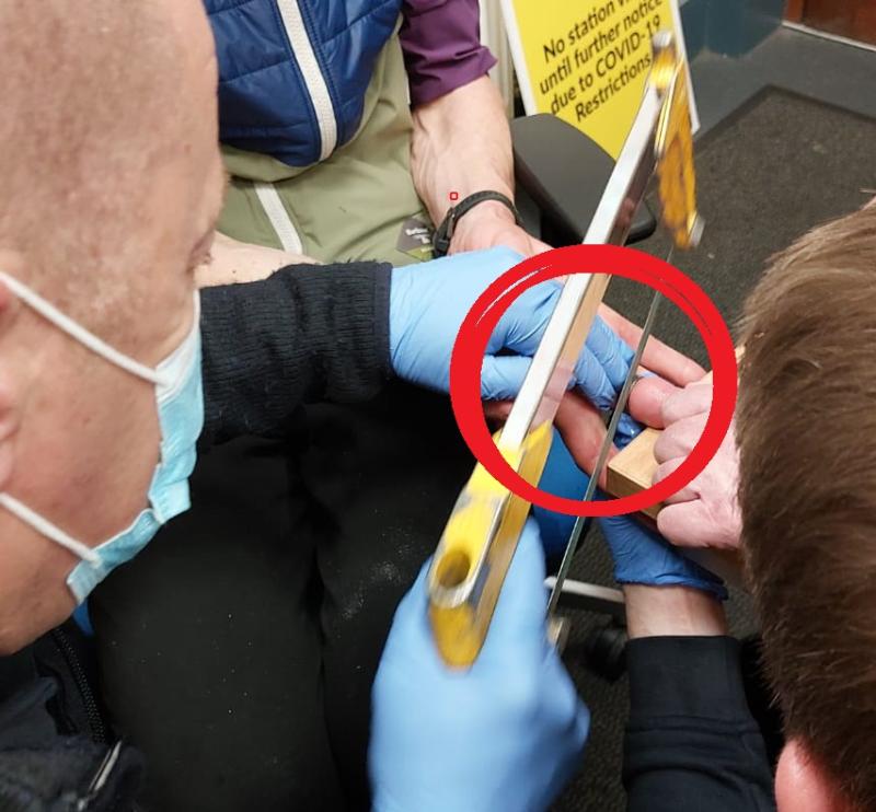 Tight fit: Firfighter had to hacksaw ring off man's finger 