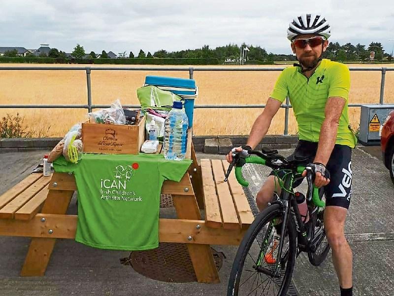 Kildare man raises funds for juvenile arthritis with 24 hour cycling race