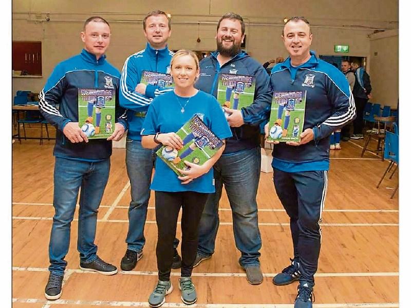 Newbridge Town players immortalised as stickers