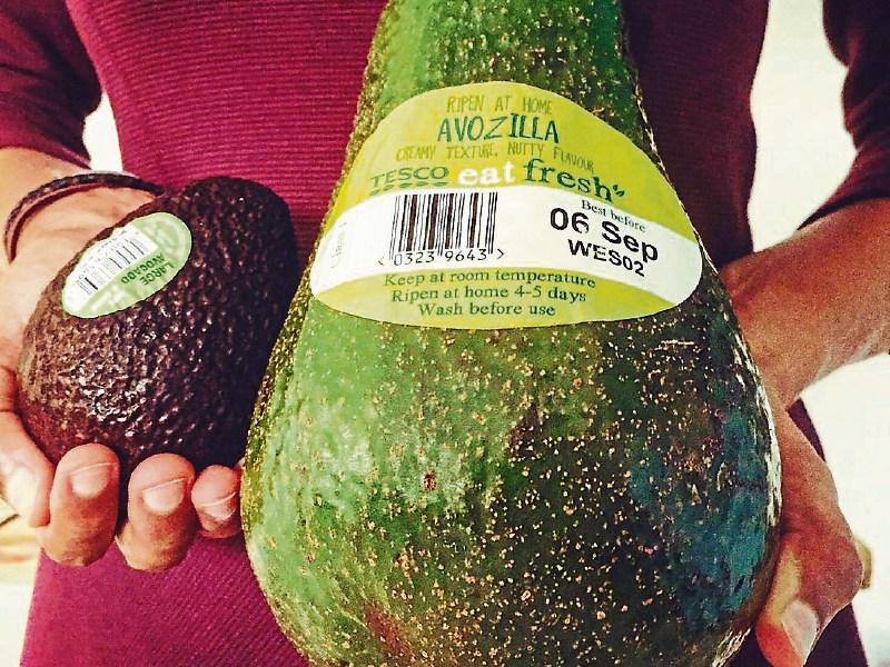 Giant avocados on sale at Kildare Tesco stores today