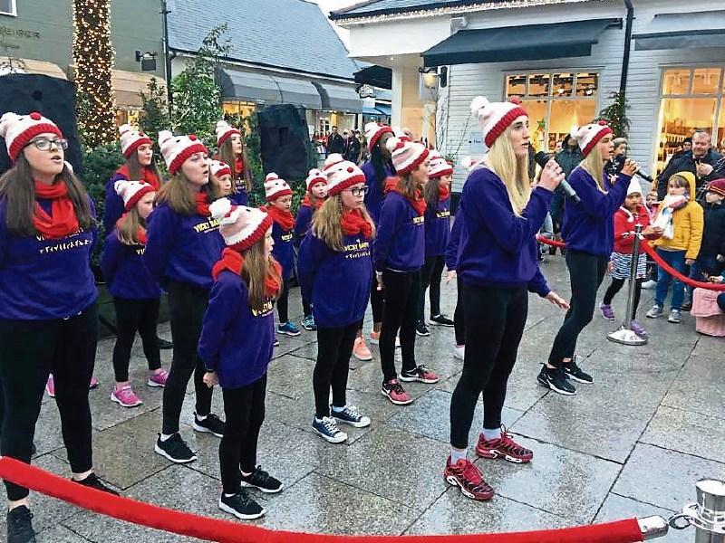WATCH: Vicky Barry performers entertain Christmas shoppers at Kildare Village
