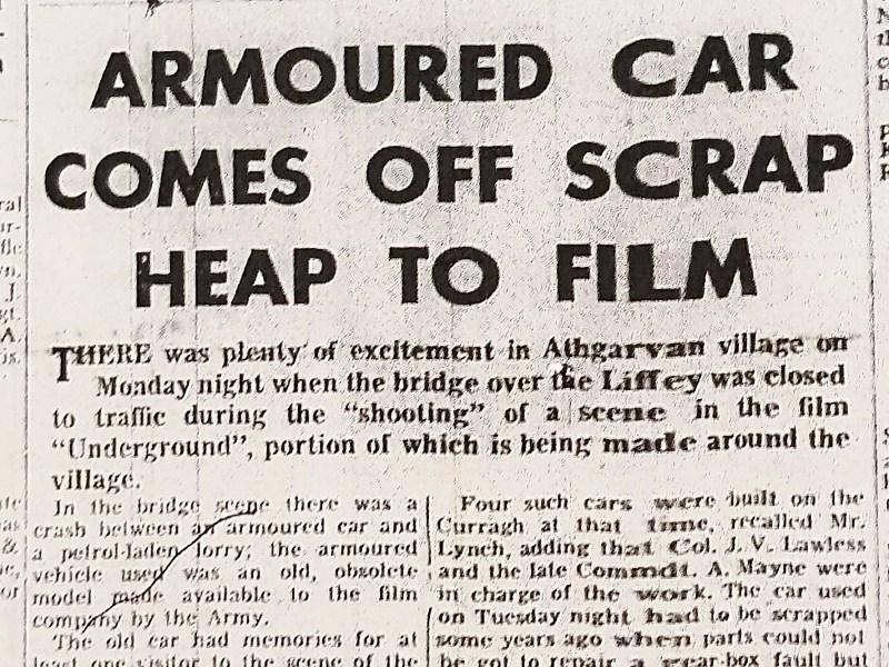 FLASH BACK FRIDAY: Armoured car and drama in Athgarvan