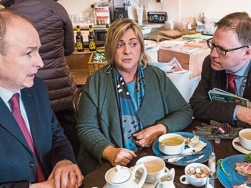 FF leader Micheál Martin's rapid tour of Clane, Naas and Sallins