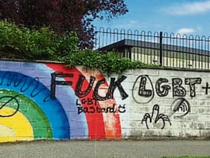 Defaced Newbridge LGBT mural at boys secondary school will be restored by locals
