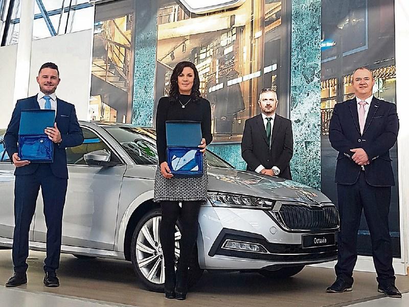 Sheehy Motors Skoda, Naas, collects two awards at national conference