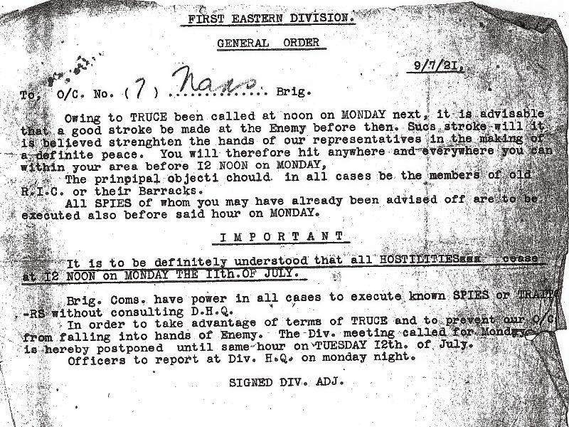 How the Leinster Leader reported the 1921 War of Independence truce