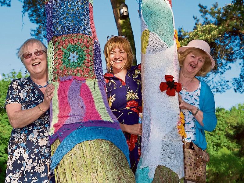 The yarn bombers strike in Newbridge during June Fest