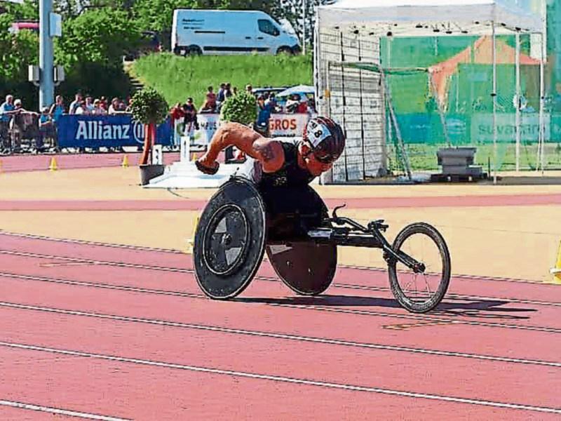 Caragh wheelchair racer out of 800m in Rio due to illness