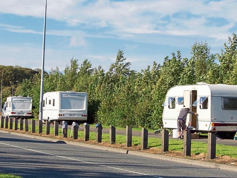 Row over Naas caravans
