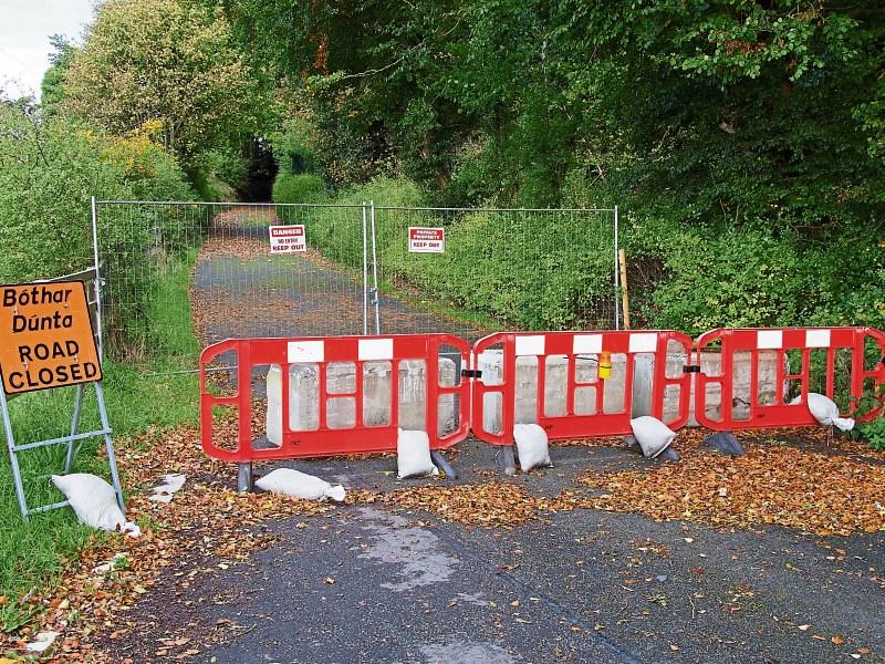No end in sight yet to road closure on the outskirts of Ballymore Eustace