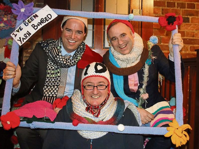 Newbridge yarn bombers 'knit hit' Kildare political trio