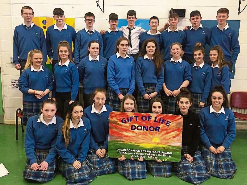 Rathangan students shocked at low take-up of organ donor cards