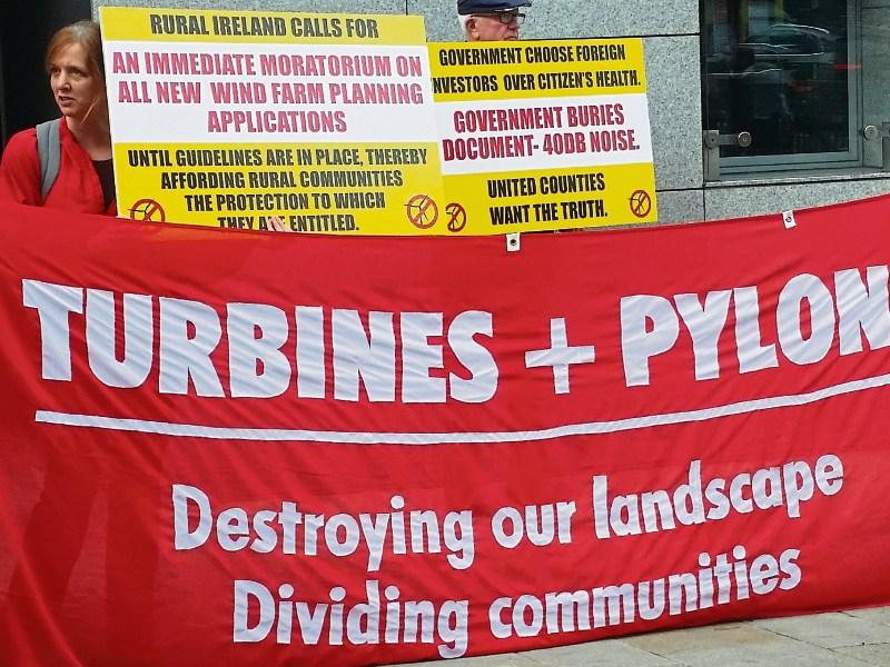 Kildare campaigners protest at energy conference