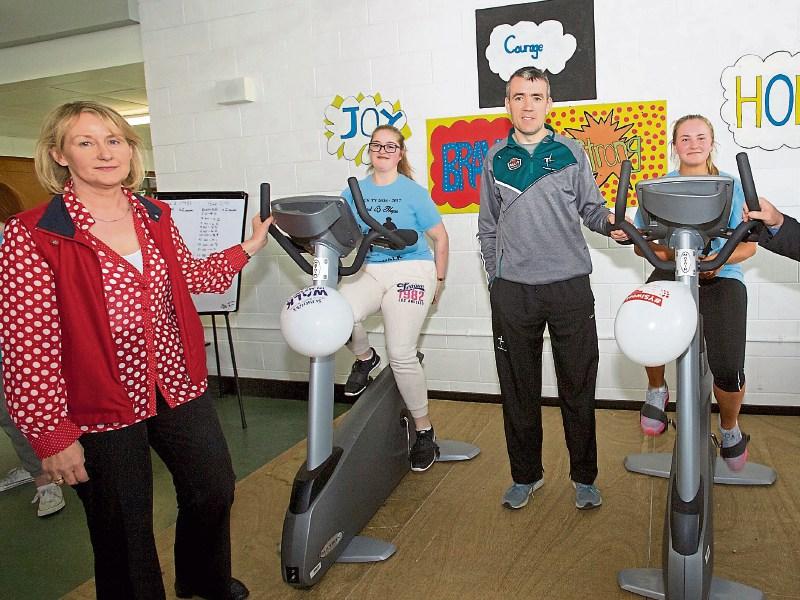Footballer Johnny Doyle lends support for Kildare school's Pedal4Charity event