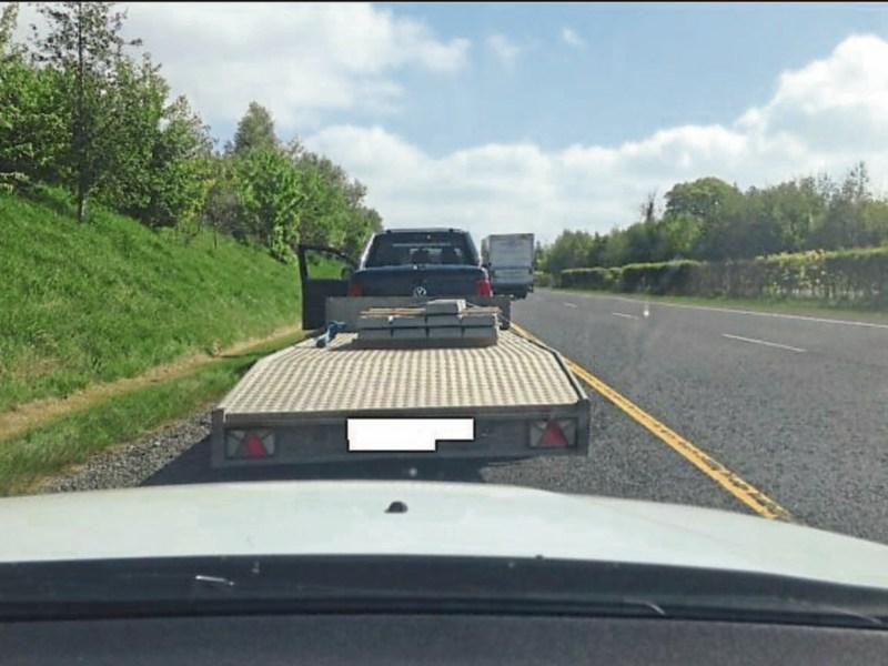 Kildare Gardaí stop speeding 4×4 towing trailer on M4