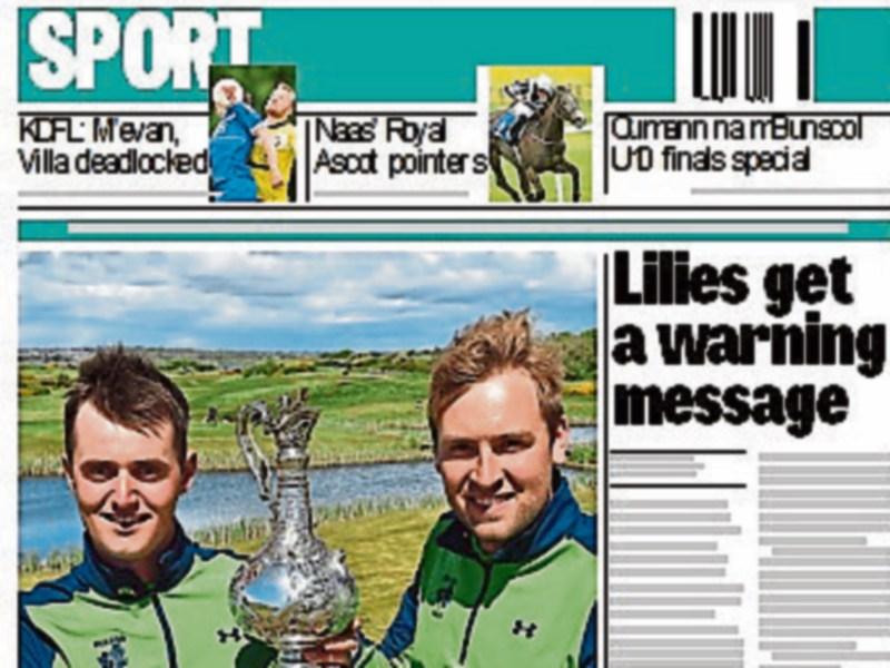 In this week's Leinster Leader Sport