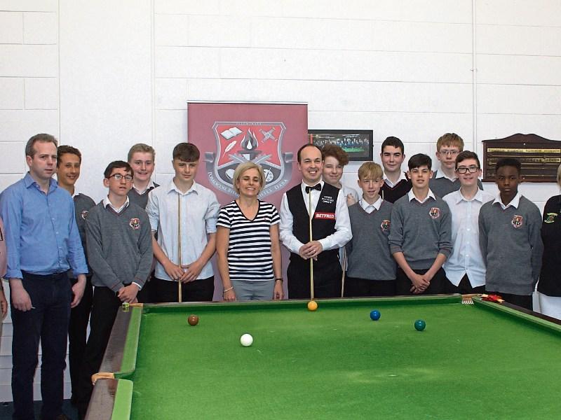 Snooker tips from a pro at Kildare Town Community School
