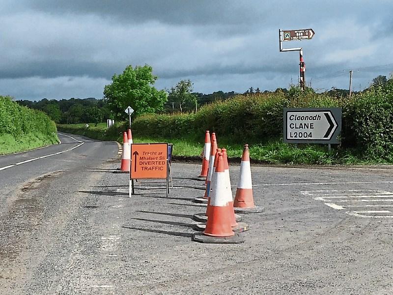 Road closure near Caragh for maintenance