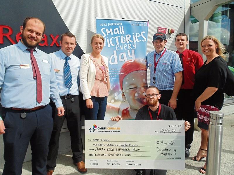 Kildare's Junction 14 raise over €35 for Crumlin Hospital