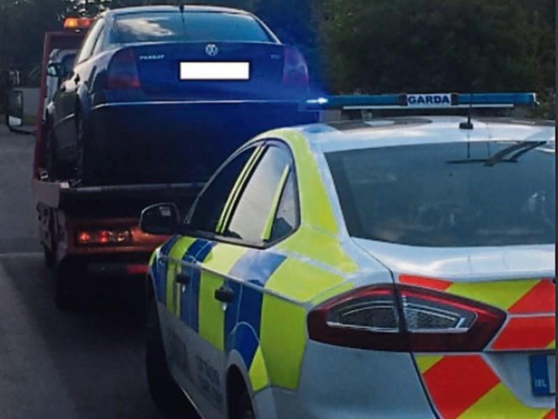 Athy Gardai seize speeding car on M9