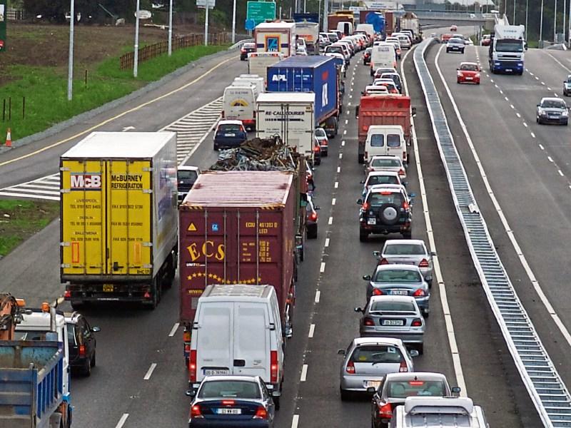 N7 road lanes to Kildare blocked near Rathcoole