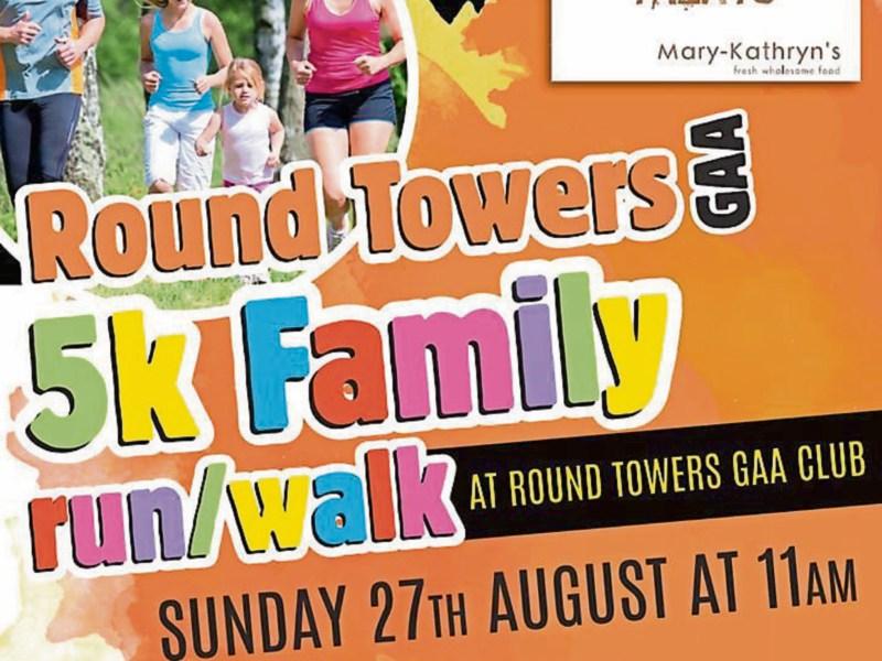 Kildare town Round Towers GAA 5k and 10k run next Sunday