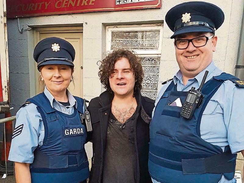 Paddy Casey bumps into Gardaí in Kilcullen over the weekend