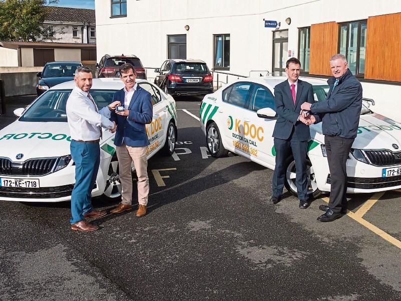 Sheehy Skoda in Naas present cars to K-Doc