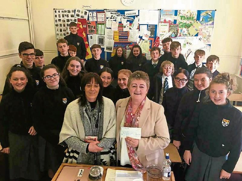 Newbridge College makes donation to the Dining Room charity Kildare Live