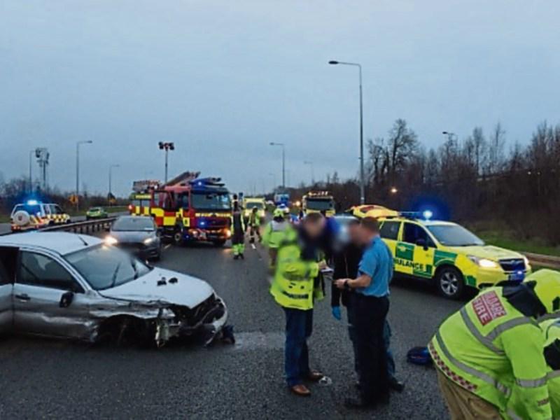 Teen injured in motorway crash near Naas leaves hospital
