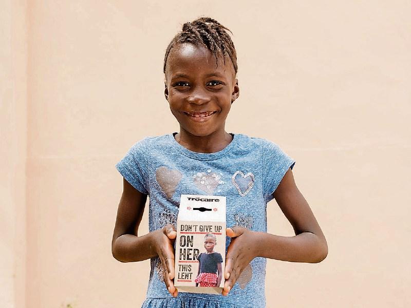 Girl who narrowly escaped death in mudslide features on Kildare charity's 2018 Trócaire box