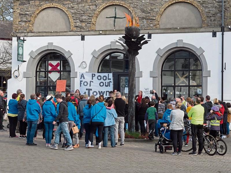 WATCH: March in Kildare town for swimming pool
