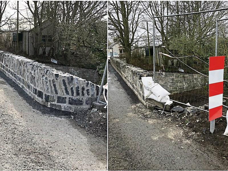 UPDATED: Car hit brand new wall of bridge at Leinster Aqueduct