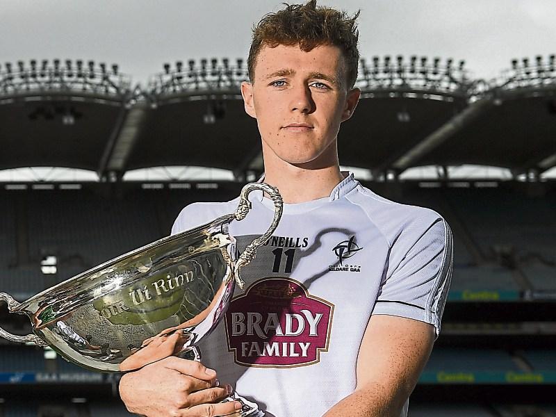Kildare captain, Brian Byrne, looks back, and ahead, to Christy Ring final