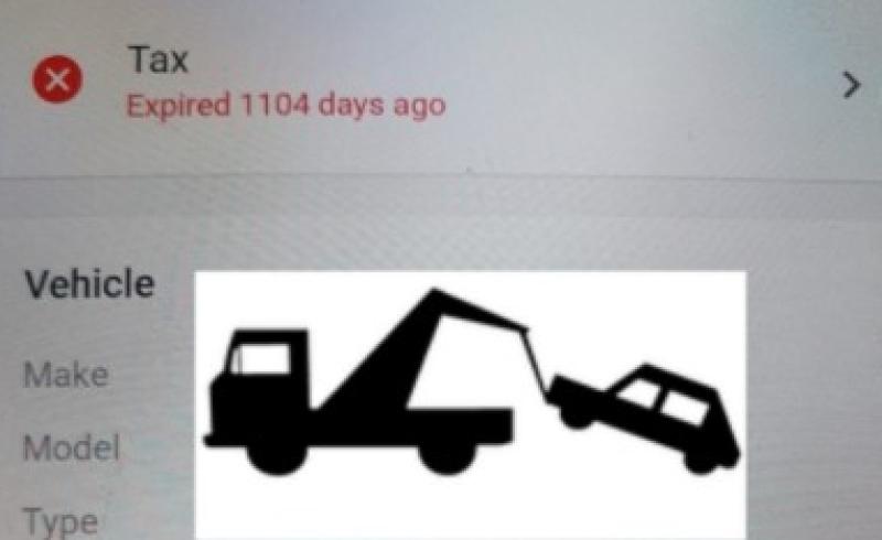 Kildare gardaí stop vehicle that hasn't been taxed in over three years