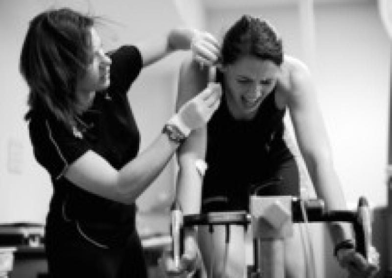 Caroline Ryan in testing. She faces the national championships this weekend.