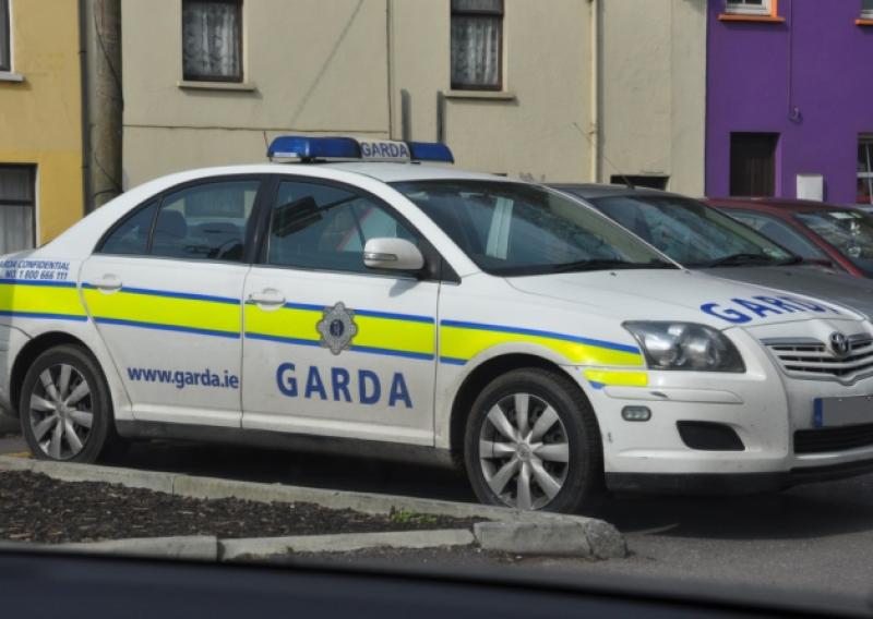 A patrol car was damaged and two gardai were injured in the incident.