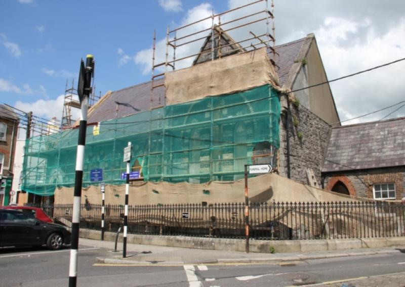 The church at Market Square.