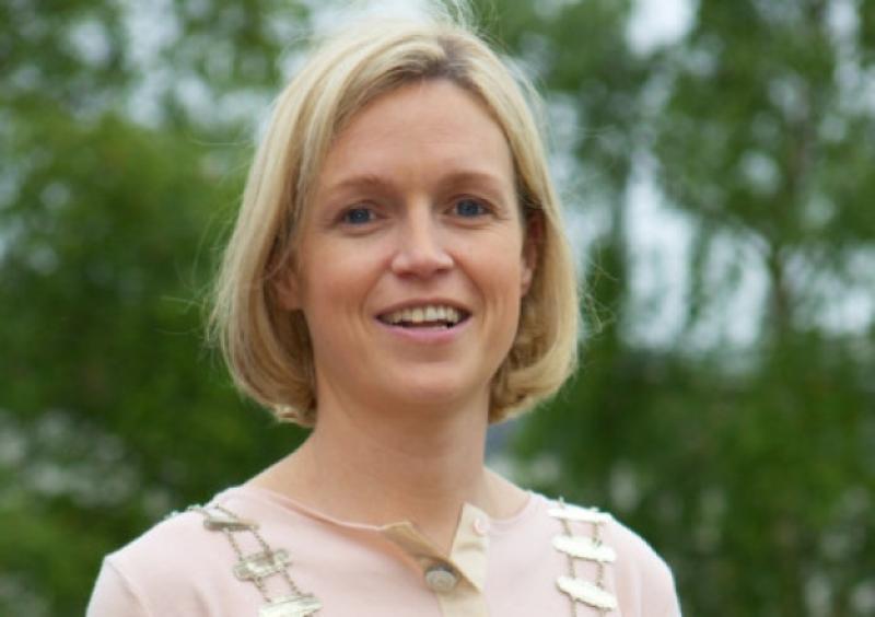 Mayor of Naas Emer McDaid.                Photo Tony Keane.