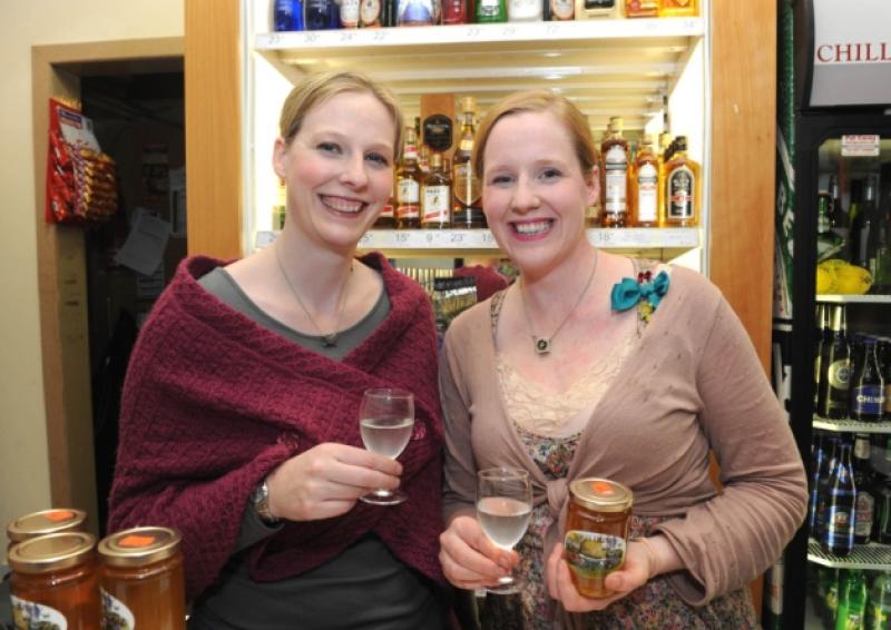 Pictured at Brigids Bees Brewing at Boyles Next Door Kildare Town were the hostesses, Judith and Susan Boyle. Photo. Jimmy Fullam.