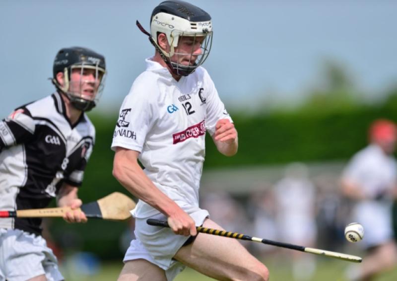 Scoil Mhuire's Cathal Egan, who put in a man of the match showing in their North Leinster final win over Cistercian College, Roscrea at St Conleth's Park last Monday afternoon.