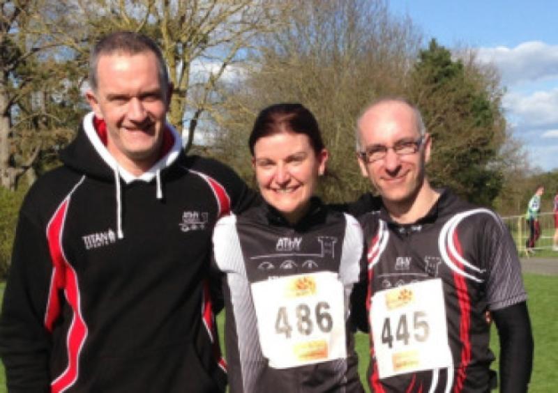 Deirdre Clancy (centre) gets set for TriAthy