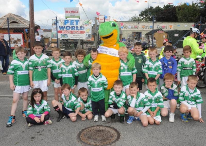 Moorefield U/7 and U/8 taking part in the fun at the recent Newbridge Grassroots Festival.   Photo. Jimmy  Fullam.