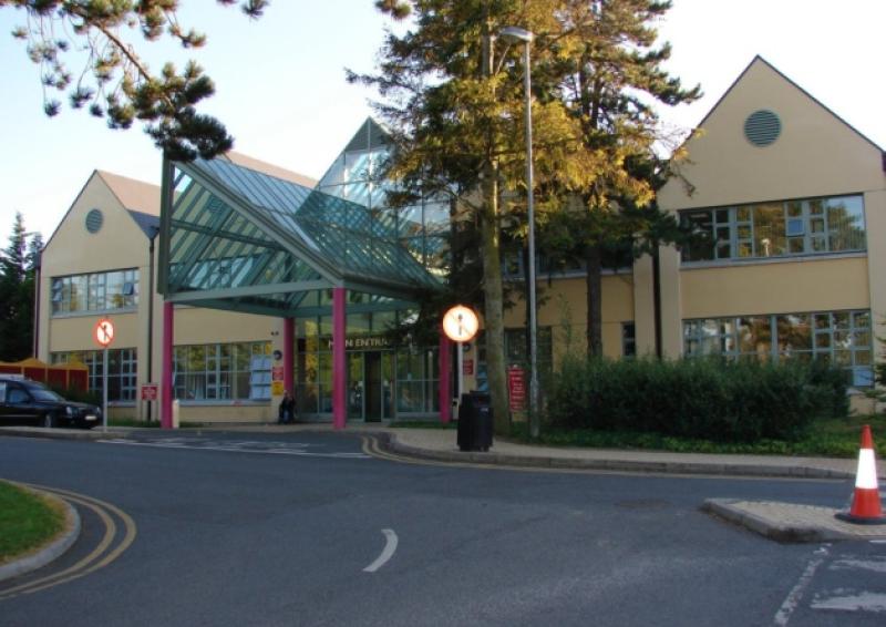 Two patients on trolleys at Naas Hospital today