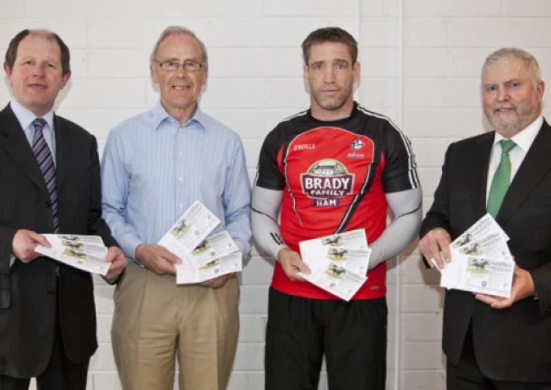 John McMahon (Kildare GAA Manager), Pat Mangan  (Chairman of Club Kildare), Kieran McGeeney (Kildare Senior Team Manager) and Dermot Reilly (Club Kildare Vice Charman). Photo:Michael Donnelly.