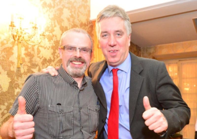 John Delaney, meets his namesake FAI CEO John Delaney at the Kildare and District Football League 20th annual awards night at Hotel Keadeen, Newbridge.