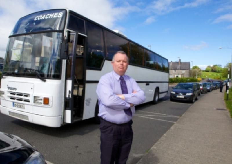 Coach operator Glen Whelan, who is trying to get a bus stop at Naas Hospital for a new service servicing Kildare, Monasterevin and Newbridge.