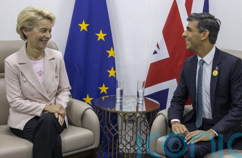 Sunak and European Commission president to hold face-to-face talks on protocol